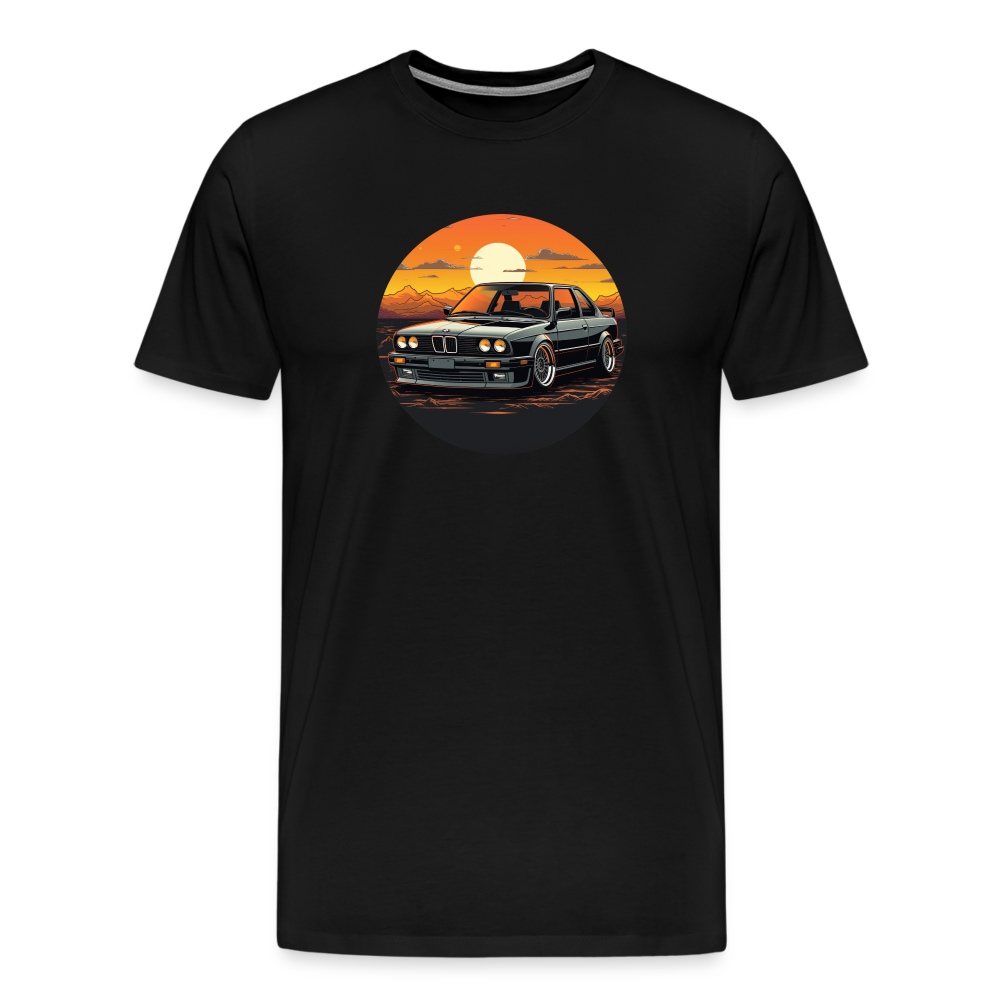 BMW t shirt Men’s Premium BMW E30 sundown BMW T-Shirt - MotorweaR - black