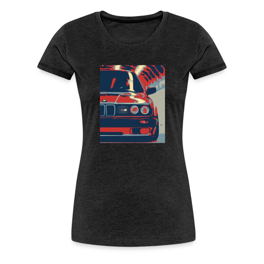 Women’s Premium BMW E30 Artwork T-Shirt - charcoal grey