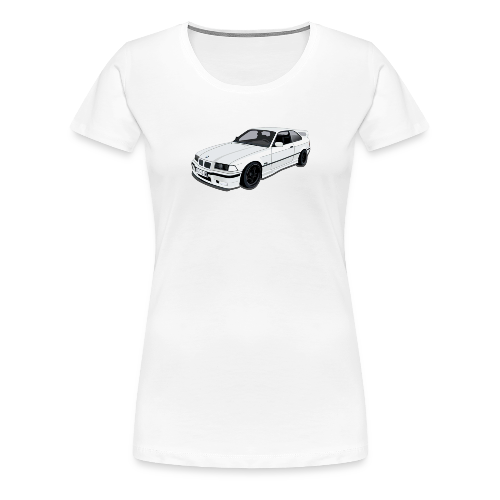 BMW t shirt E36 318is Women’s Premium Organic BMW T-Shirt - MotorweaR - white