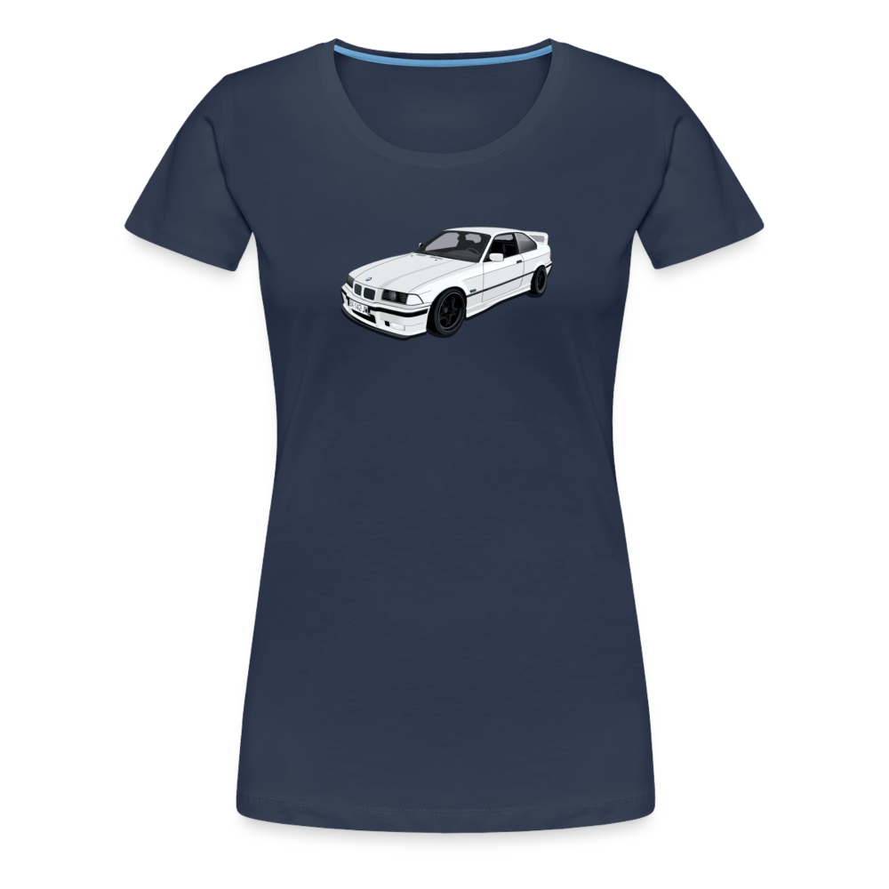 BMW t shirt E36 318is Women’s Premium Organic BMW T-Shirt - MotorweaR - navy