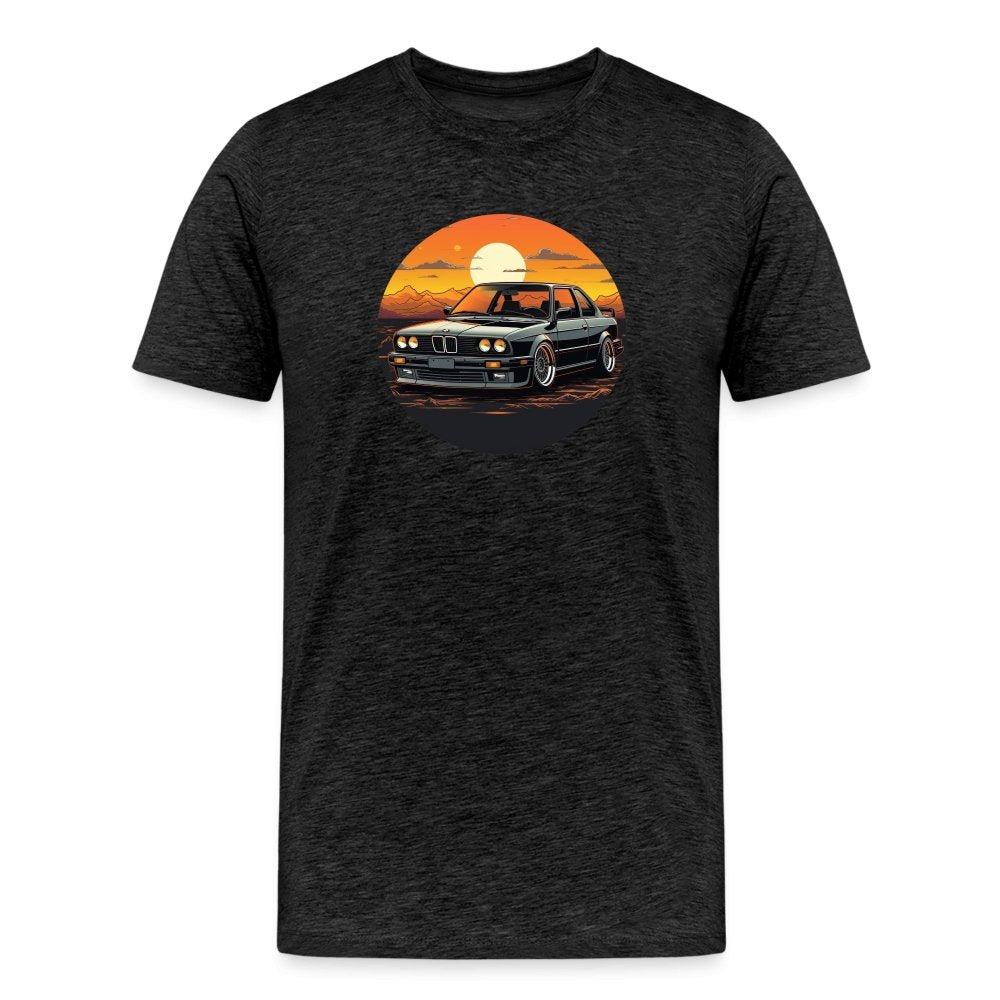 BMW t shirt Men’s Premium BMW E30 sundown BMW T-Shirt - MotorweaR - asphalt