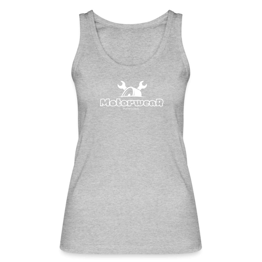 MotorweaR Women’s Organic Tank Top white print - heather grey