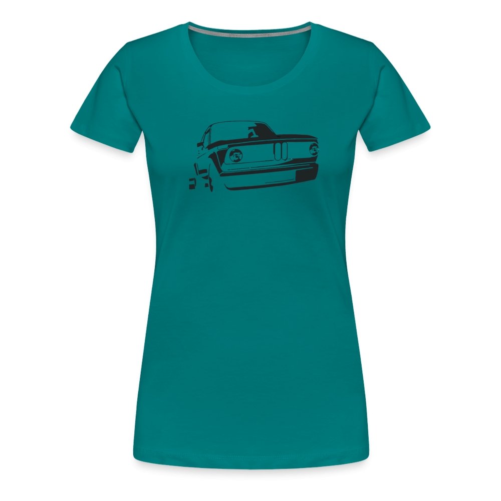 Women’s Premium BMW E10 T-Shirt black print - MotorweaR