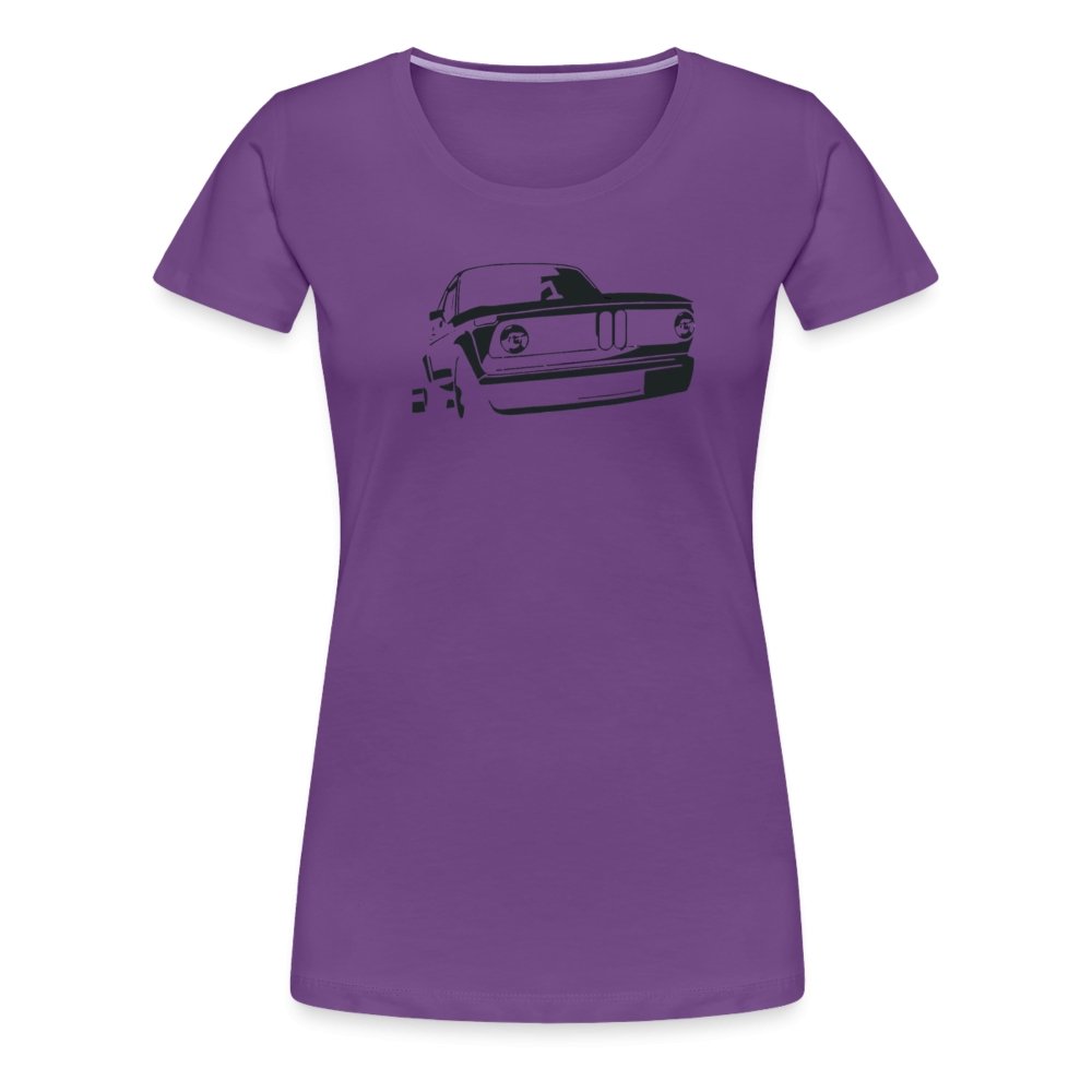 Women’s Premium BMW E10 T-Shirt black print - MotorweaR