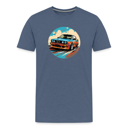 BMW t shirt Men’s Premium BMW E30 race BMW T-Shirt - MotorweaR - heather blue