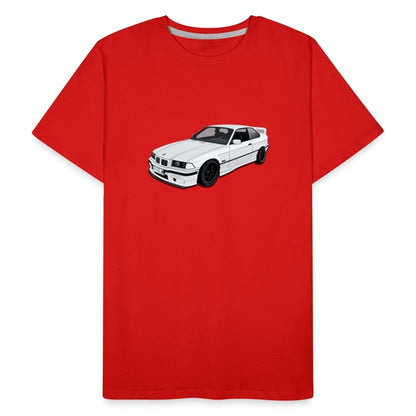 BMW t shirt E36 318is Men’s Premium Organic BMW T-Shirt - MotorweaR - red