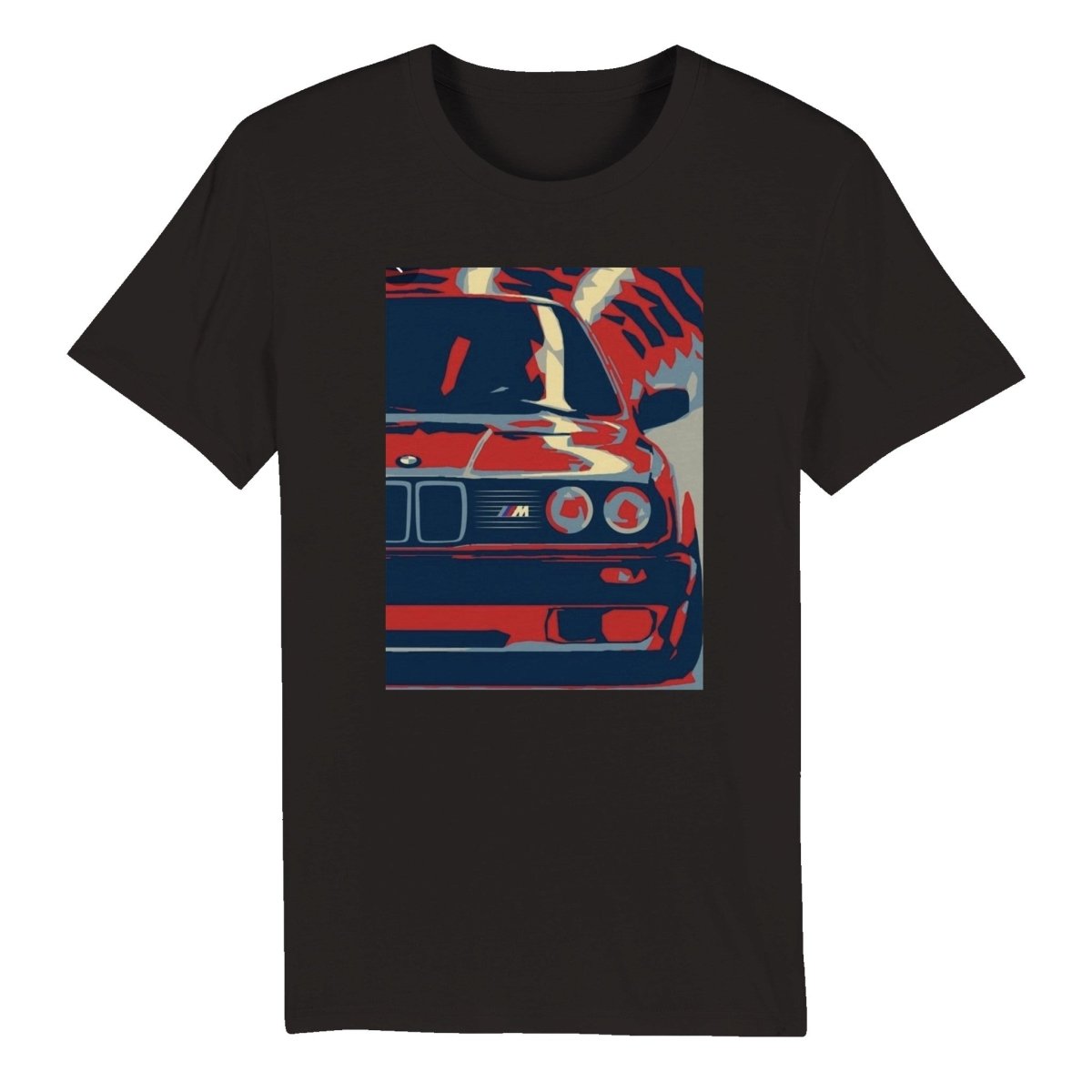 BMW t shirt BMW E30 Artwork Organic Unisex Crewneck BMW t-shirt - MotorweaR - black