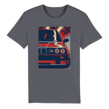 BMW t shirt BMW E30 Artwork Organic Unisex Crewneck BMW t-shirt - MotorweaR - grey