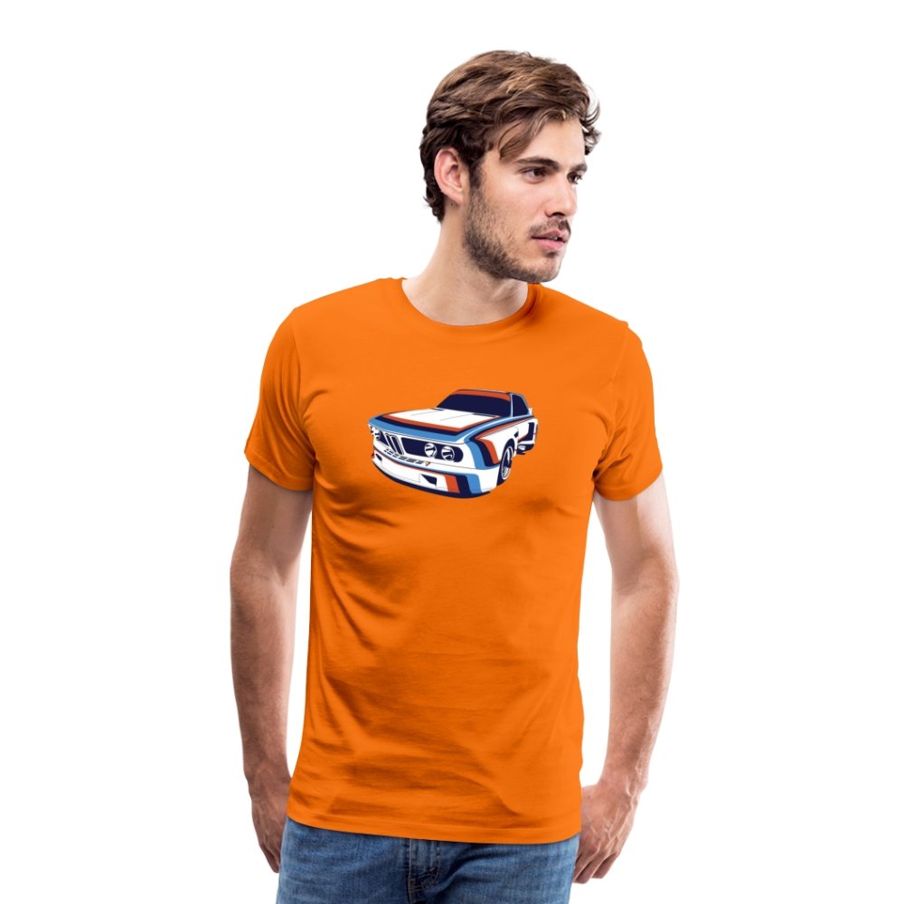 BMW t shirt E9 CSL Classic Mens Premium BMW T-Shirt orange - MotorweaR