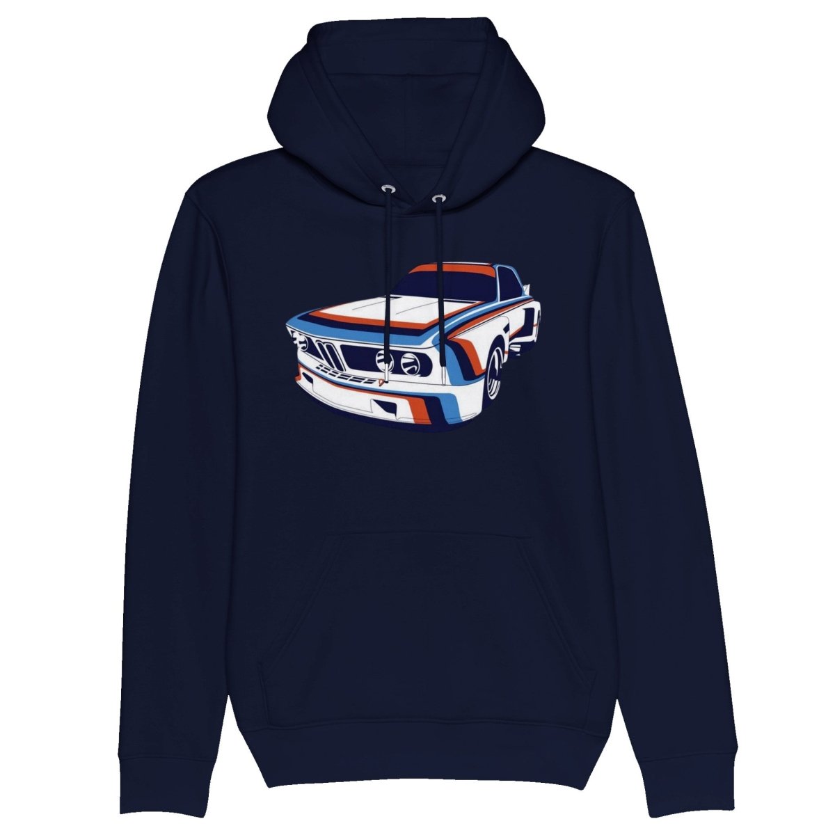 BMW E9 CSL Organic Unisex BMW Hoodie - MotorweaR - Navy