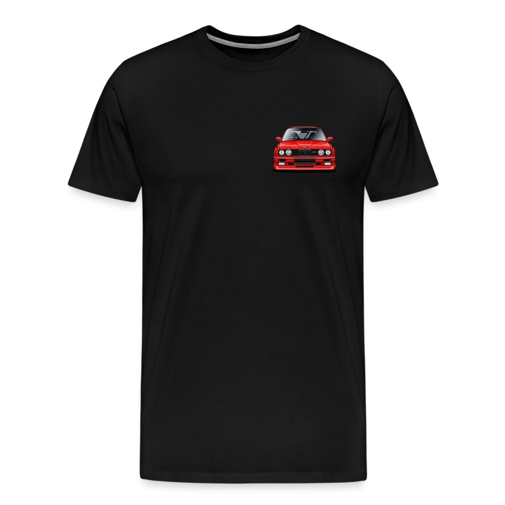 BMW t shirt Men’s Premium BMW E30 M3 Heart BMW T-Shirt - MotorweaR - black