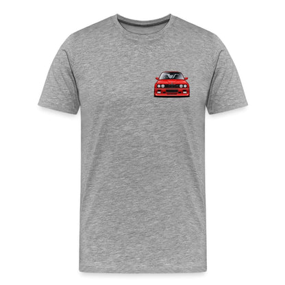 BMW t shirt Men’s Premium BMW E30 M3 Heart BMW T-Shirt - MotorweaR - asphalt