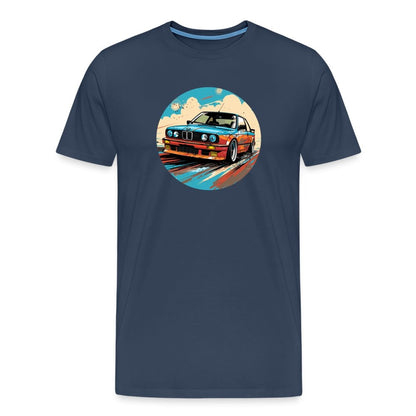 BMW t shirt Men’s Premium BMW E30 race BMW T-Shirt - MotorweaR - navy