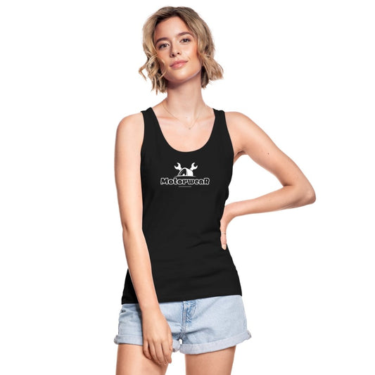 MotorweaR Women’s Organic Tank Top white print - black