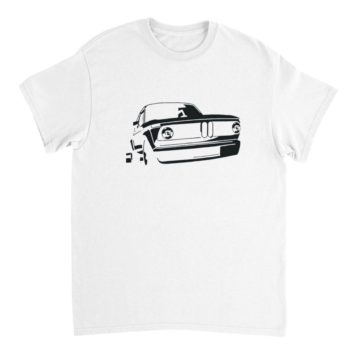 BMW t shirt men´s Vintage BMW E10 BMW T-Shirt, black print - MotorweaR - white