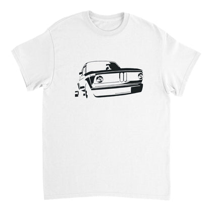 BMW t shirt men´s Vintage BMW E10 BMW T-Shirt, black print - MotorweaR - white