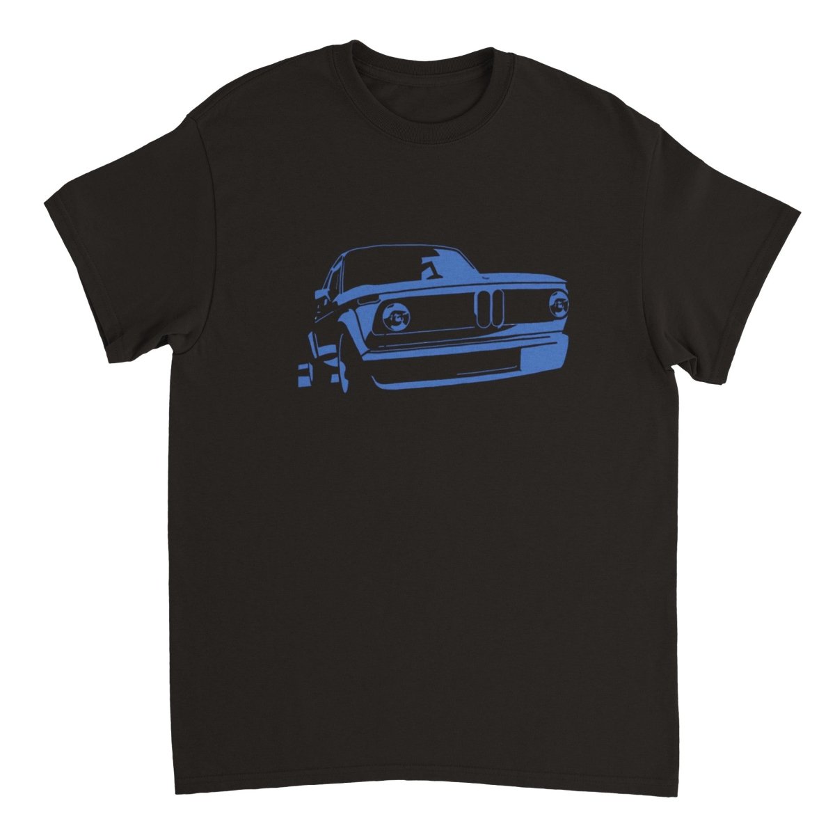 BMW t shirt men´s Vintage BMW E10 BMW T-Shirt, blue print - MotorweaR - black