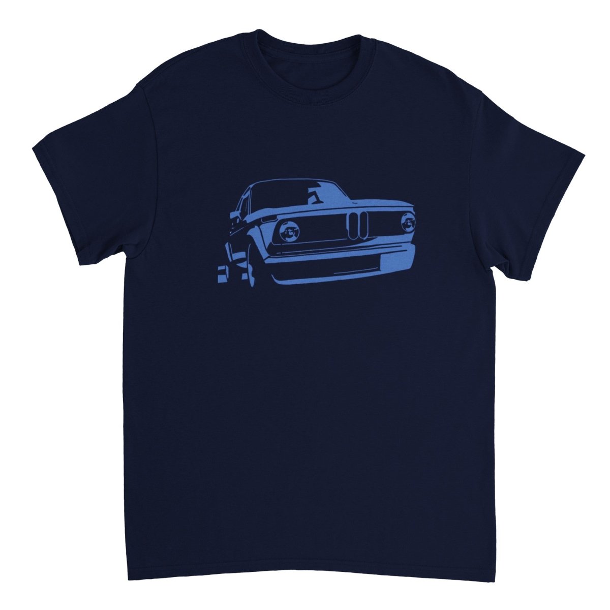 BMW t shirt men´s Vintage BMW E10 BMW T-Shirt, blue print - MotorweaR - navy
