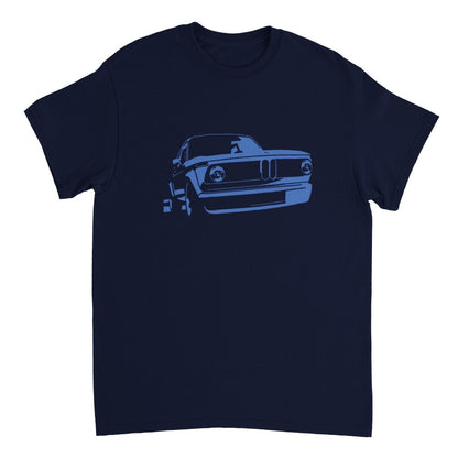 BMW t shirt men´s Vintage BMW E10 BMW T-Shirt, blue print - MotorweaR - navy