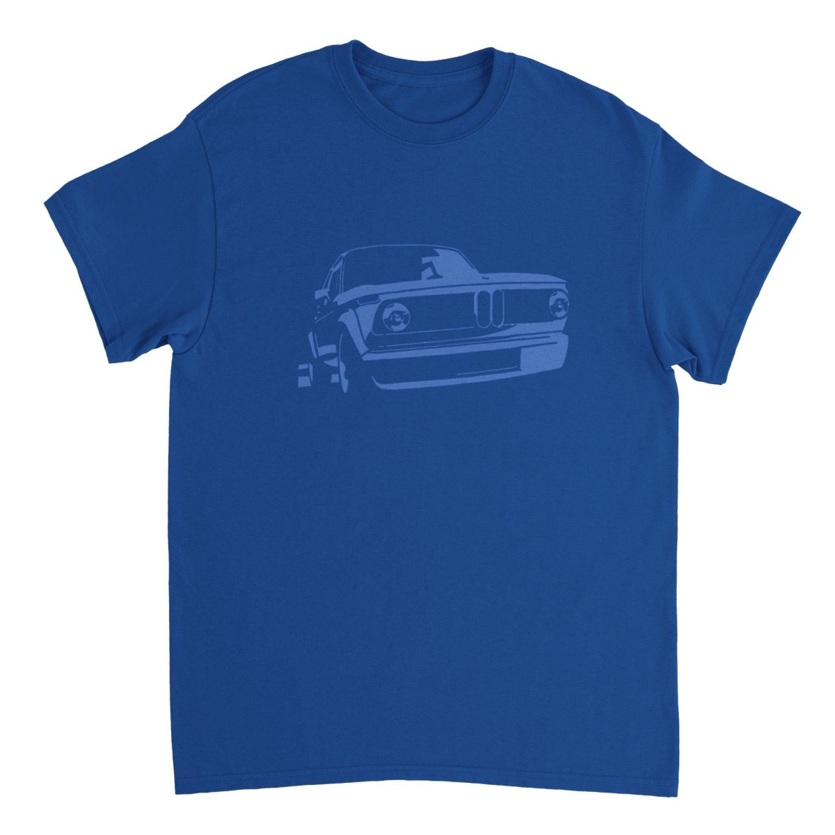 BMW t shirt men´s Vintage BMW E10 BMW T-Shirt, blue print - MotorweaR - blue